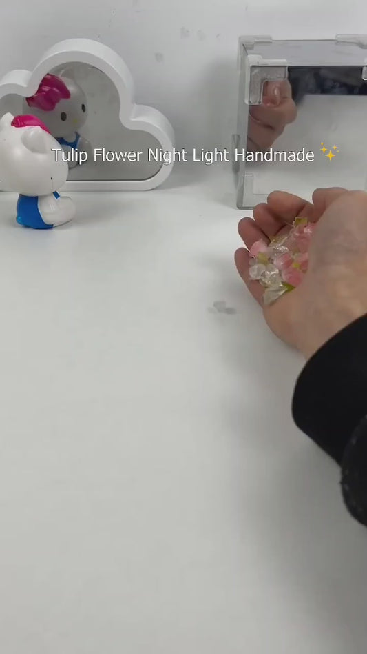 CRAZY DEALS™ -Do It Yourself - Tulip Cube Mirror Lamp